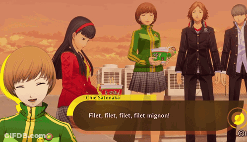 Video Game Character Saying Filet Filet Filet Filet Mignon GIF