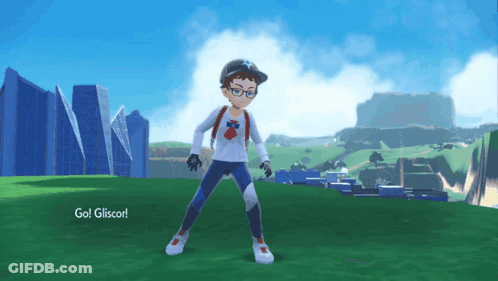 Video Game Character Saying Go Gliscor GIF