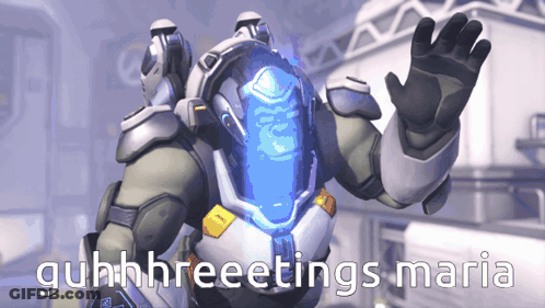 Video Game Character Saying Guhhhreeetings Maria GIF
