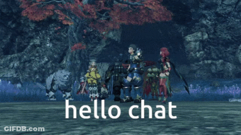 Video Game Character Saying Hello To Robots GIF