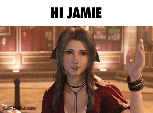 Video Game Character Saying Hi Jamie GIF