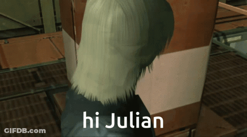Video Game Character Saying Hi Julian GIF