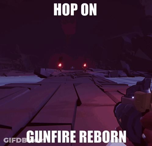 Video Game Character Saying Hop On Gunfire Reborn GIF