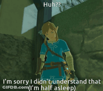 Video Game Character Saying Huh Sorry Didn't Understand GIF