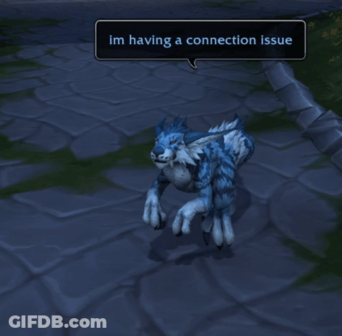 Video Game Character Saying I'm Having Connection Issue GIF