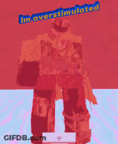 Video Game Character Saying I'm Overstimulated GIF
