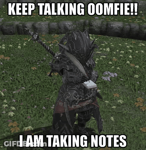 Video Game Character Saying Keep Talking Oomfie GIF