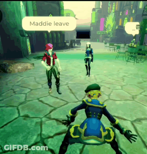 Video Game Character Saying Maddie Leave GIF