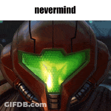 Video Game Character Saying Nevermind GIF