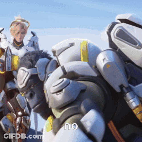 Video Game Character Saying No GIF