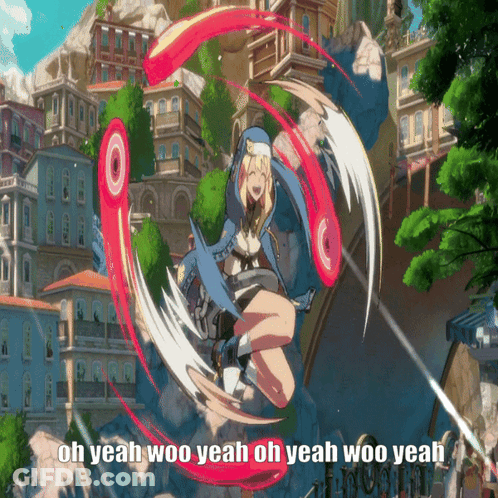 Video Game Character Saying Oh Yeah Woo Yeah GIF