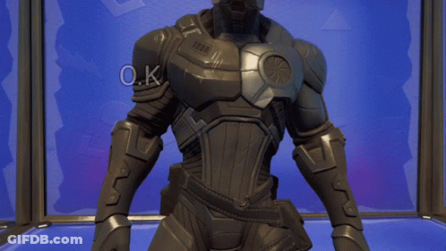 Video Game Character Saying OK On Blue Background GIF
