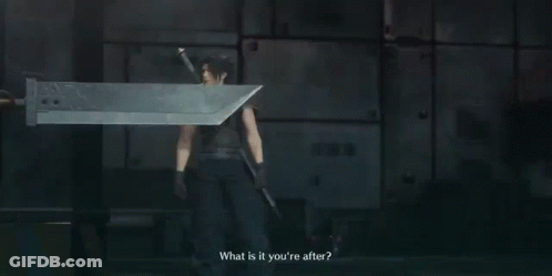 Video Game Character Saying That's Not Even Funny Man Holding Sword GIF