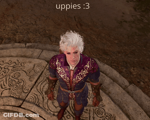 Video Game Character Saying Uppies 3 GIF