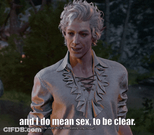 Video Game Character Says And I Do Mean Sex GIF