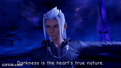 Video Game Character Says Darkness Is The Heart's True Nature GIF