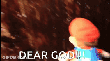 Video Game Character Says Dear God GIF