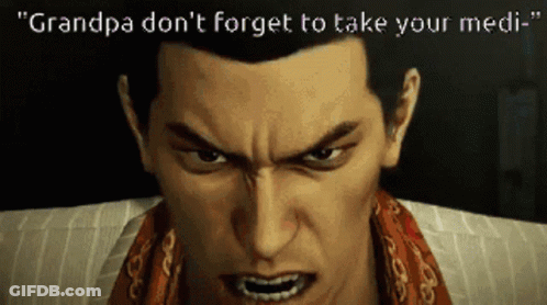 Video Game Character Says Grandpa Don't Forget To Take Your Medi GIF