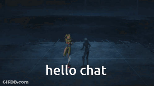Video Game Character Says Hello Chat GIF