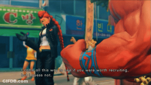 Video Game Character Says I Came All This Way To See If You Were Worth Recruiting But I Guess Not GIF