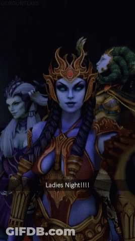 Video Game Character Says Ladies Night GIF