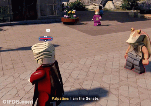 Video Game Character Says Palpatine I Am The Senate GIF