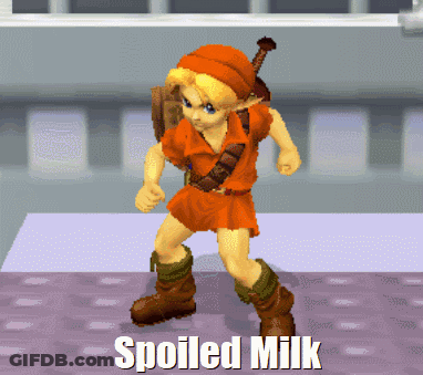 Video Game Character Says Spoiled Milk GIF