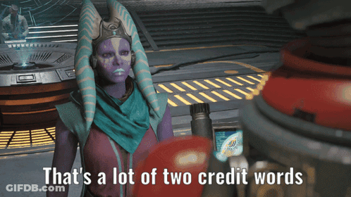 Video Game Character Says That's A Lot Of Two Credit Words GIF