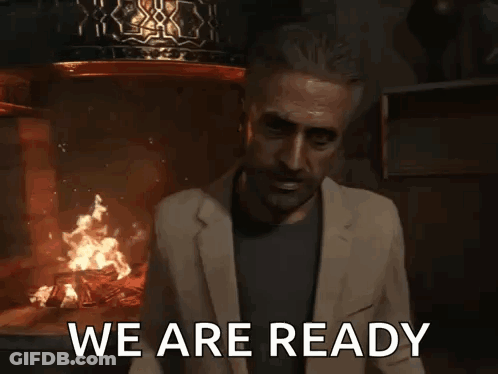 Video Game Character Says We Are Ready GIF