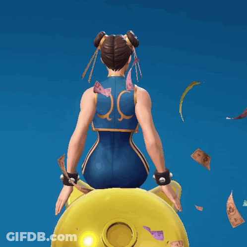 Video Game Character Sitting On Piggy Bank With Money GIF