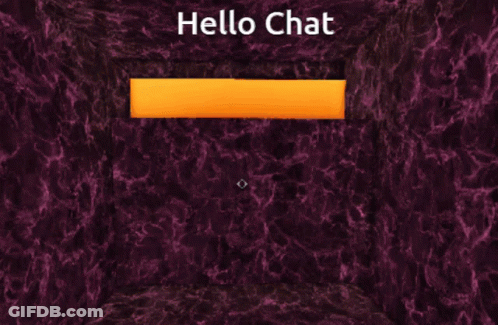 Video Game Character Standing In Doorway Saying Hello Chat GIF