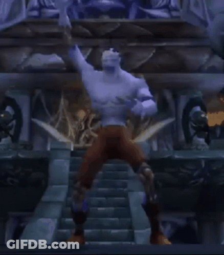 Video Game Character Standing On Stairs GIF