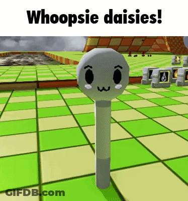 Video Game Character Whoopsie Daisies GIF