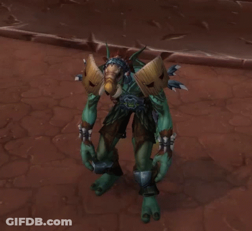 Video Game Character With Beard And Shields GIF