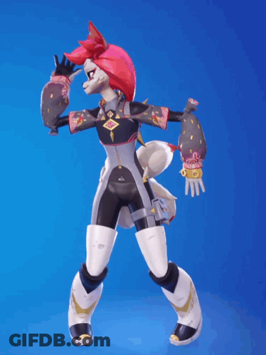Video Game Character With Fox Head And Tail GIF