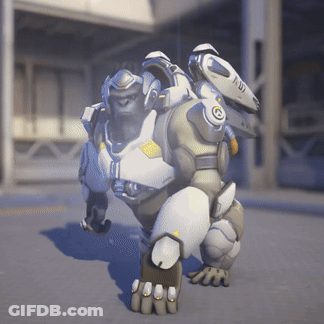 Video Game Character With Gorilla On Back GIF