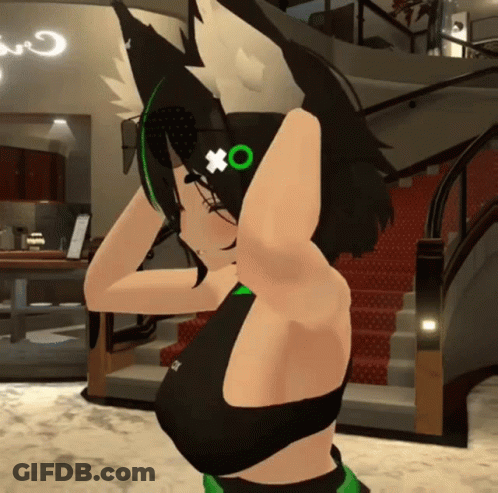 Video Game Character With Green Circle On Head GIF