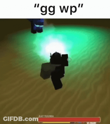 Video Game Character With Green Light From Head GIF