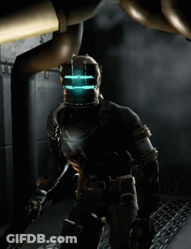 Video Game Character With Helmet Light GIF