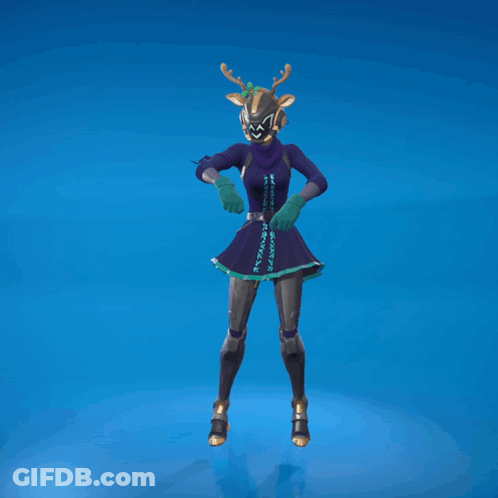 Video Game Character With Mask And Gloves GIF