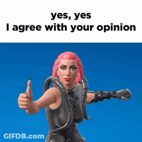 Video Game Character With Pink Hair Giving Thumbs Up GIF