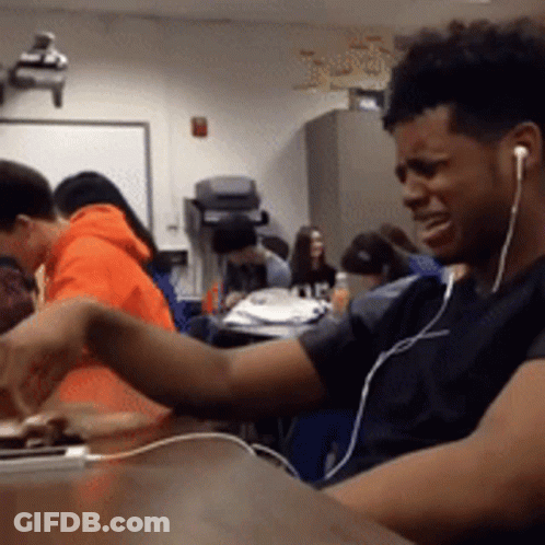 Video Game Character With Pink Scarf Saying Cry About It GIF
