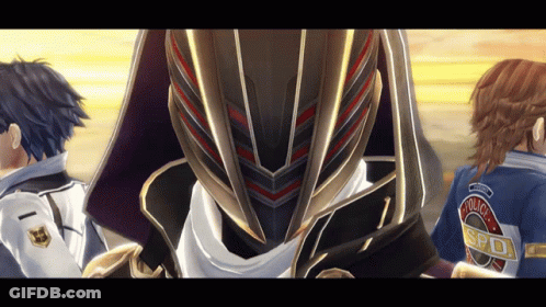 Video Game Character With Police Spo Patch GIF