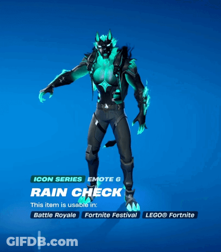 Video Game Character With Rain Check GIF