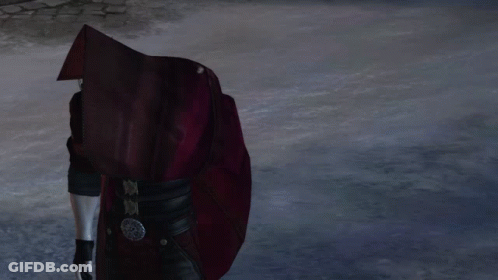 Video Game Character With Red Cape Says Ha GIF