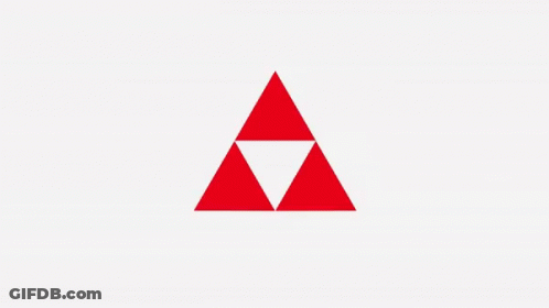 Video Game Character With Red Triangle GIF