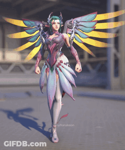 Video Game Character With Wings U/karukeion GIF