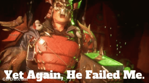 Video Game Character Yet Again He Failed Me GIF