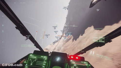 Video Game Cliff And Mountain GIF
