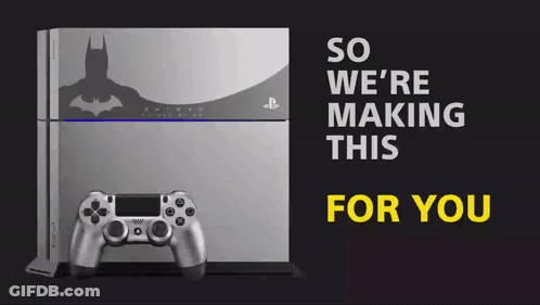 Video Game Controller Next To PlayStation 4 GIF